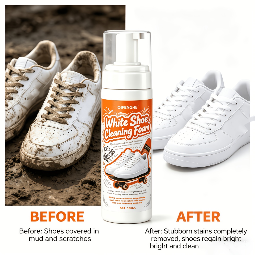 منظف أحذية أبيض محمول بدون شطف - مراجعة Sneaker Cleaner وسعره