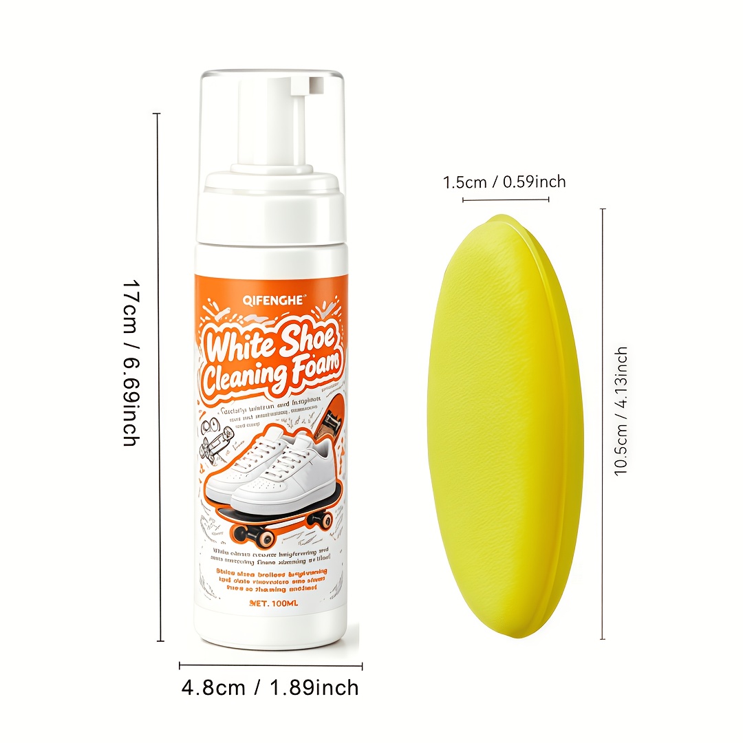 منظف أحذية أبيض محمول بدون شطف - مراجعة Sneaker Cleaner وسعره