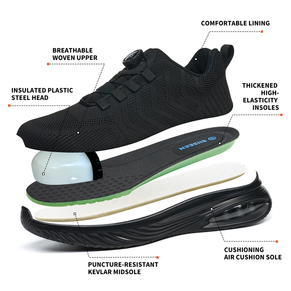 أحذية أمان للرجال بزر دوار، أح - مراجعة Sneaker Care وسعره